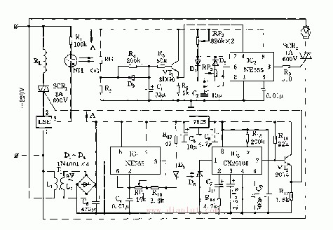 New 555 automatic breeze far infrared hand dryer circuit diagram