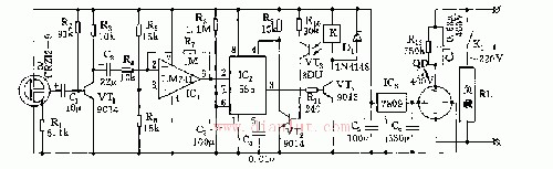 555 photosensitive voice control switch circuit diagram