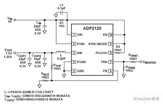 ADP21209 Typical Application Circuit (2)