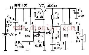 Volume gradual sound sleep wake-up circuit