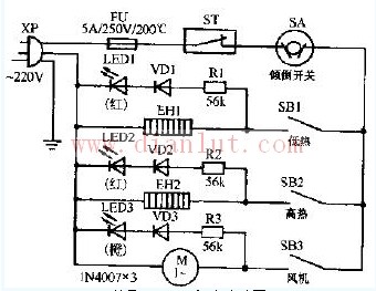 Yichang WJ-18E heater circuit design