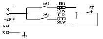 Three ink brand GT-5 infrared quartz electric heating furnace circuit schematic