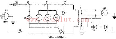 Anbao Road MA-2318 mechanical microwave oven circuit schematic