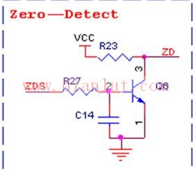 Air conditioning zero crossing detection circuit diagram