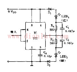 Digital logic test pen circuit