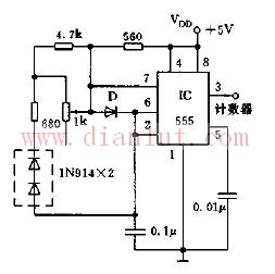 Digital temperature sensor circuit