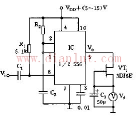 Simple tachometer circuit