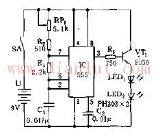 5kHz infrared modulation transmitting circuit