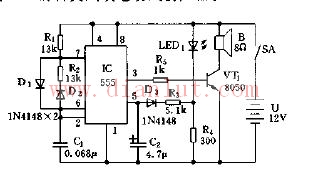Medium power tuned alarm sound generator circuit