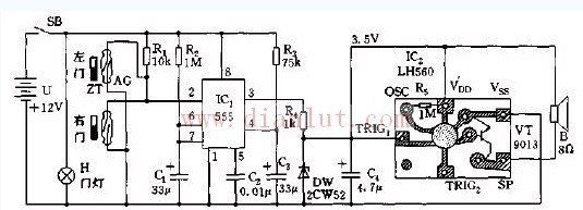 Item anti-forgotten reminder circuit