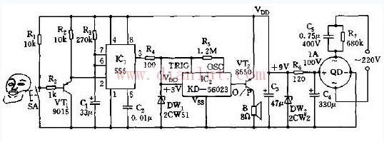 Scorpion touches the nose, haha â€‹â€‹laughs the voice signal circuit