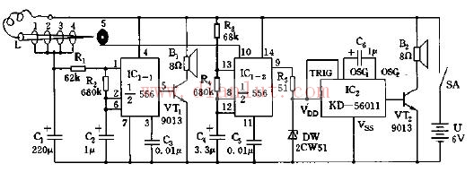 Catch the chick game machine circuit