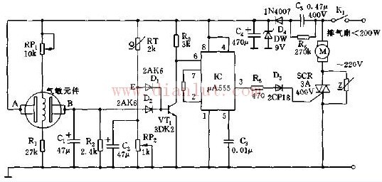 Ventilation fan automatic control circuit diagram