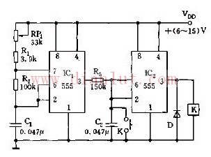 Long delay circuit with large adjustable range