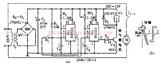 Principle introduction and circuit analysis of kitchen ventilation fan automatic control switch