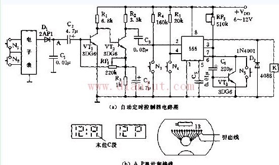 [Automatic timing controller circuit diagram