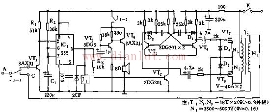 DC electronic mousetrap circuit