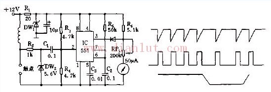 Vehicle code table circuit for detecting vehicle speed