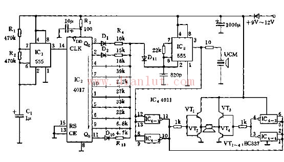 Research and circuit analysis of the basic working principle of insect repeller using broadband ultrasonic technology