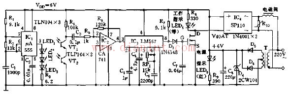 Introduction to the principle circuit of the infrared faucet automatic controller