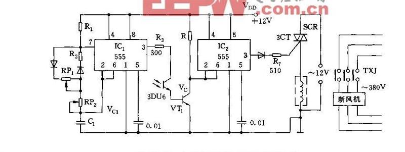 Principle analysis of the light control circuit for automatic intermittent operation of 555 daytime