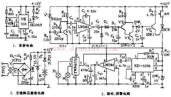 Electronic watchdog principle circuit diagram