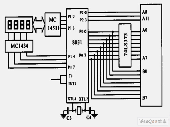 Frequency measuring system circuit of intelligent electric film thickness gauge