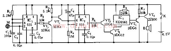 Time-limited door lock alarm circuit