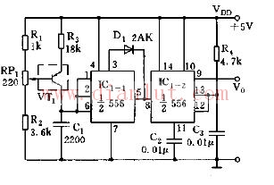 555 temperature frequency conversion circuit