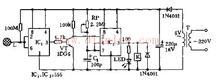 Inductive automatic switching circuit