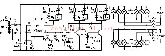 Simple rock color controller circuit diagram