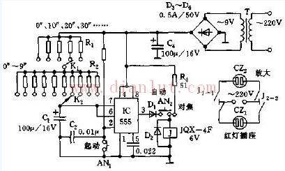 Simple darkroom timer circuit