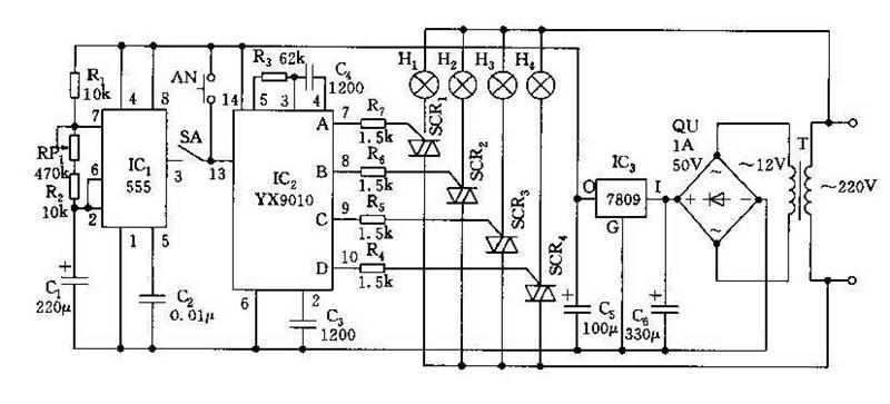 Dream Lantern Control Circuit Diagram