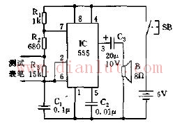 Acoustic ohmmeter circuit