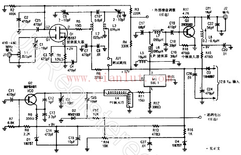 ATV signal down converter circuit schematic