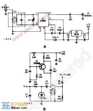 Monolithic crystal controlled converter electronic circuit