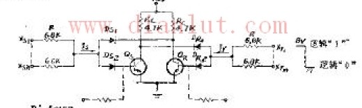 Input or non-signal controlled flip-flop circuit schematic