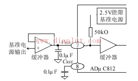 Application circuit connecting external reference power supply