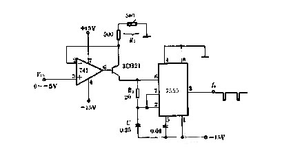 High precision voltage/frequency conversion circuit