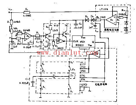 Typical low power VF conversion circuit