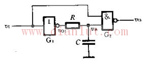 Integral type monostable flip-flop circuit schematic