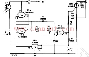 Circuit for delayed flash trigger