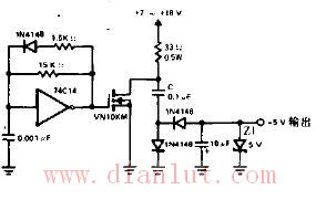 Self-excited inverse process converter electronic circuit