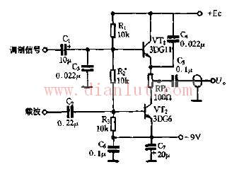 Series-connected base frequency modulation circuit