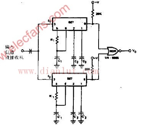 Dual audio demodulator circuit schematic
