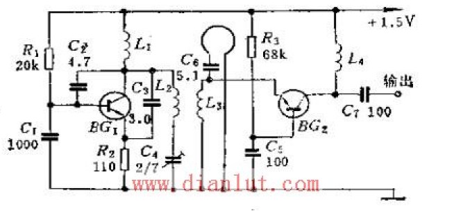 U/V channel converter circuit schematic