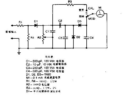 C-band modulation monitor circuit diagram