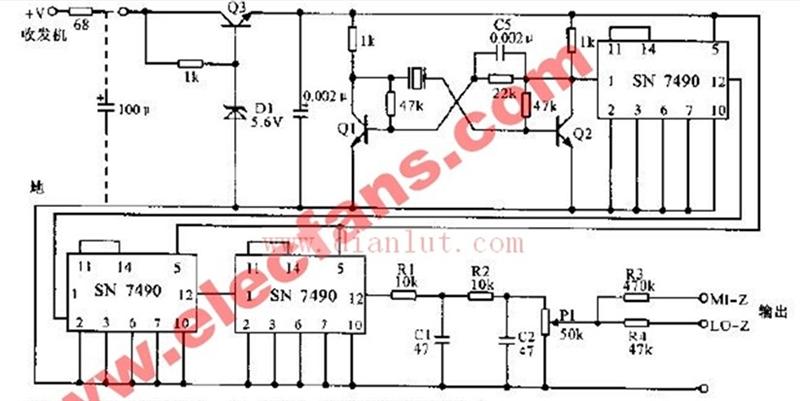 65~240Hz single tone circuit diagram