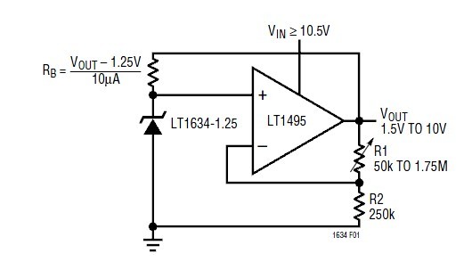 LT1634-Micropower Precision Shunt Voltage Reference