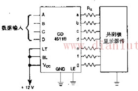 7-segment common cathode LED display driver